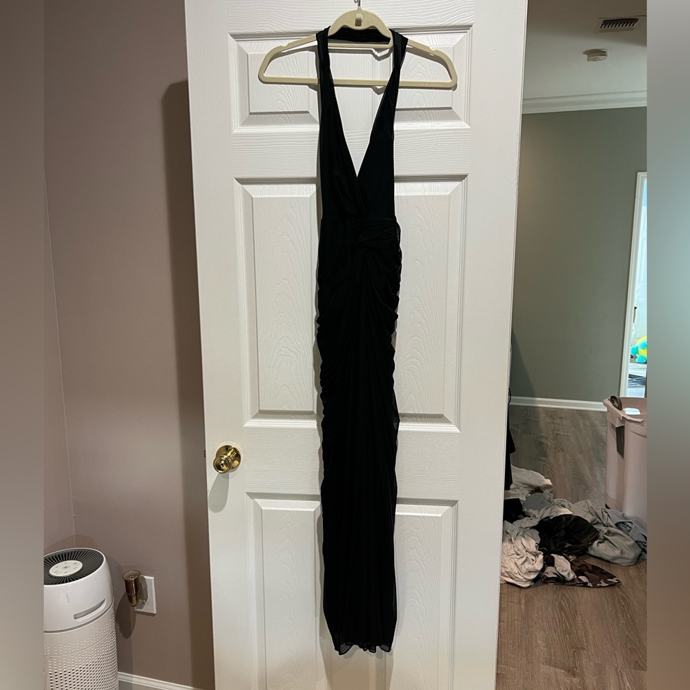 Chic Black Backless Dress